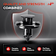 APRCF4299 30 Pcs 8mm Nylon Bumper Fender Trim Panel Retainer Clip