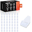 APRCF4369 50 Pcs Nylon Belt Weatherstrip Moulding Fastener Retainer Clips