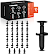 2015 Dodge Challenger - Clips & Fasteners, Coupe, These Fasteners Fit 7.93 mm Diameter Hole, Black, Nylon, Set of 30