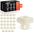 APRCF4419 30 Pcs 9.53mm x 9.53mm Screw Bumper License Plate Nut Retainer Clips