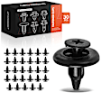 APRCF4422 30 Pcs 6mm Nylon Back Garnish Trim Panel Retainer Screw-Type