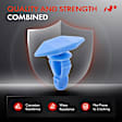 2018 Nissan Sentra - Clips & Fasteners, The Stem Diameter of the Product is 6mm, Blue, Nylon, Set of 30