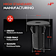 2016 Scion tC - Clips & Fasteners, These Clips Are Only For 8mm x 8mm Diameter Holes, Black, Nylon, Set of 30