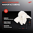 APRCF4512 30 Pcs 7mm Nylon Wire Cable Loom Routing Harness Retainer Clip