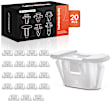 2019 Nissan Altima - Clips & Fasteners, White, Nylon, Set of 20