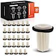 APRCF4533 30 Pcs 7mm Square Nylon Retainer Clips Screw Grommet