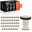 APRCF4534 50 Pcs 7mm Square Nylon Retainer Clips Screw Grommet