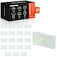 APRCF4538 20 Pcs 11mm Nylon Window Moulding Screw Grommet Retainer Fastener Clips