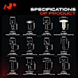APRCF4807 170 Pcs Fender Liner Clips Mud Flap Retainer Fasteners