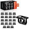 APRCF487 20 Pcs Metal Grille & Bumper Cover Fastener Retainer Clips