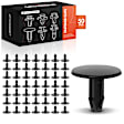 APRCF513 50 Pcs 7mm Nylon Cowl & Garnish Retainer Clips Push-Type
