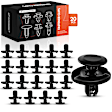 2014 Toyota Camry - Clips & Fasteners, Black, Nylon, Set of 20