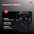 2014 Toyota Camry - Clips & Fasteners, Black, Nylon, Set of 20