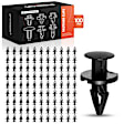 APRCF613 100 Pcs 8.5mm Nylon Bumper Fascia Flares & Air Dam Retainer Clips
