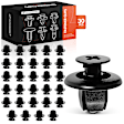 APRCF627 30 Pcs 9mm x 9mm Nylon Retainer Clip Push-Type