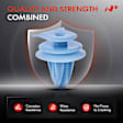 APRCF663 30 Pcs 8.5mm x 8.5mm Cowl Vent Retainer Clips