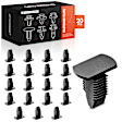 2017 Mini Cooper - Clips & Fasteners, Black, Nylon, Set of 20