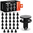 APRCF771 30 Pcs 6mm Nylon Cowl Vent & Outside Mirror Retainer Clip Push-Type