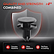 APRCF771 30 Pcs 6mm Nylon Cowl Vent & Outside Mirror Retainer Clip Push-Type