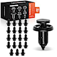 2013 Honda Pilot - Clips & Fasteners, It comes With Metal Insert, Black, Nylon, Set of 20