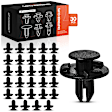 APRCF814 30 Pcs 8mm Nylon Bumper Fender Retainer Clip Fastener Push-Type