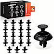 2011 Toyota Avalon Limited - Clips & Fasteners, Black, Nylon, Set of 20