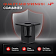 APRCF828 20 Pcs M4.8 Screw Rear Bumper Screw Grommet Fasteners