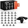 APRCF841 30 Pcs 9mm Black Nylon Hood Insulation Retainer Clip Single Head