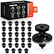 2012 Audi Q5 - Clips & Fasteners, Black and White, Nylon, Set of 30