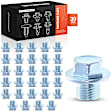 APRCF892 30 Pcs M12-1.25 Steel Oil Drain Plug Retainer Clip with Gasket