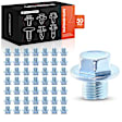 APRCF893 50 Pcs M12-1.25 Steel Oil Drain Plug with Gasket Retainer Fastener