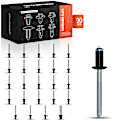 APRCF915 20 Pcs 1.59mm-4.76mm Panel-Fuel Door Rivets Retainer Clip