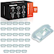 APRCF931 30 Pcs 30.16mm x 14.29mm Nylon Fasteners Window Reveal Moulding Clips
