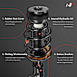 APSA0197 Front Complete Strut & Coil Spring Assembly, Set of 2