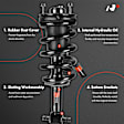 APSA0205 Front Complete Strut & Coil Spring Assembly, Set of 2