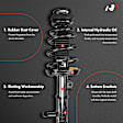 APSA0315 Front Complete Strut & Coil Spring Assembly, Set of 2