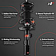 APSA0363 Front Complete Strut & Coil Spring Assembly, Set of 2