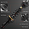 APSA0380 Front Complete Strut & Coil Spring Assembly, Set of 2