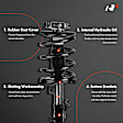 APSA0396 Front Complete Strut & Coil Spring Assembly, Set of 2