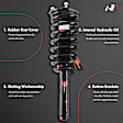 APSA0398 Front Complete Strut & Coil Spring Assembly, Set of 2