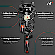 APSA0426 Front Complete Strut & Coil Spring Assembly, Set of 2