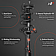 APSA0452 Rear Complete Strut & Coil Spring Assembly, Set of 2