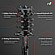 APSA0556 Front Complete Strut & Coil Spring Assembly, Set of 2