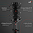 APSA0593 Front Complete Strut & Coil Spring Assembly, Set of 2