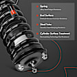 APSA0675 Front Complete Strut & Coil Spring Assembly, Set of 2