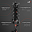 APSA0759 Front Complete Strut & Coil Spring Assembly, Set of 2