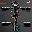 APSA0760 Front Complete Strut & Coil Spring Assembly, Set of 2