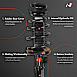 APSA0765 Front Complete Strut & Coil Spring Assembly, Set of 2