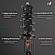 APSA0767 Front Complete Strut & Coil Spring Assembly, Set of 2