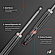 APSA1067 Rear Shock Absorber Strut, Set of 2